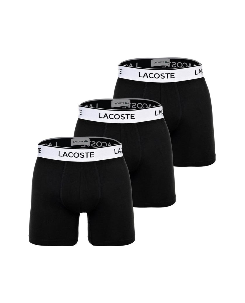 LACOSTE-Herren-Boxershort-3er-Pack-Boxer-Briefs-schwarz