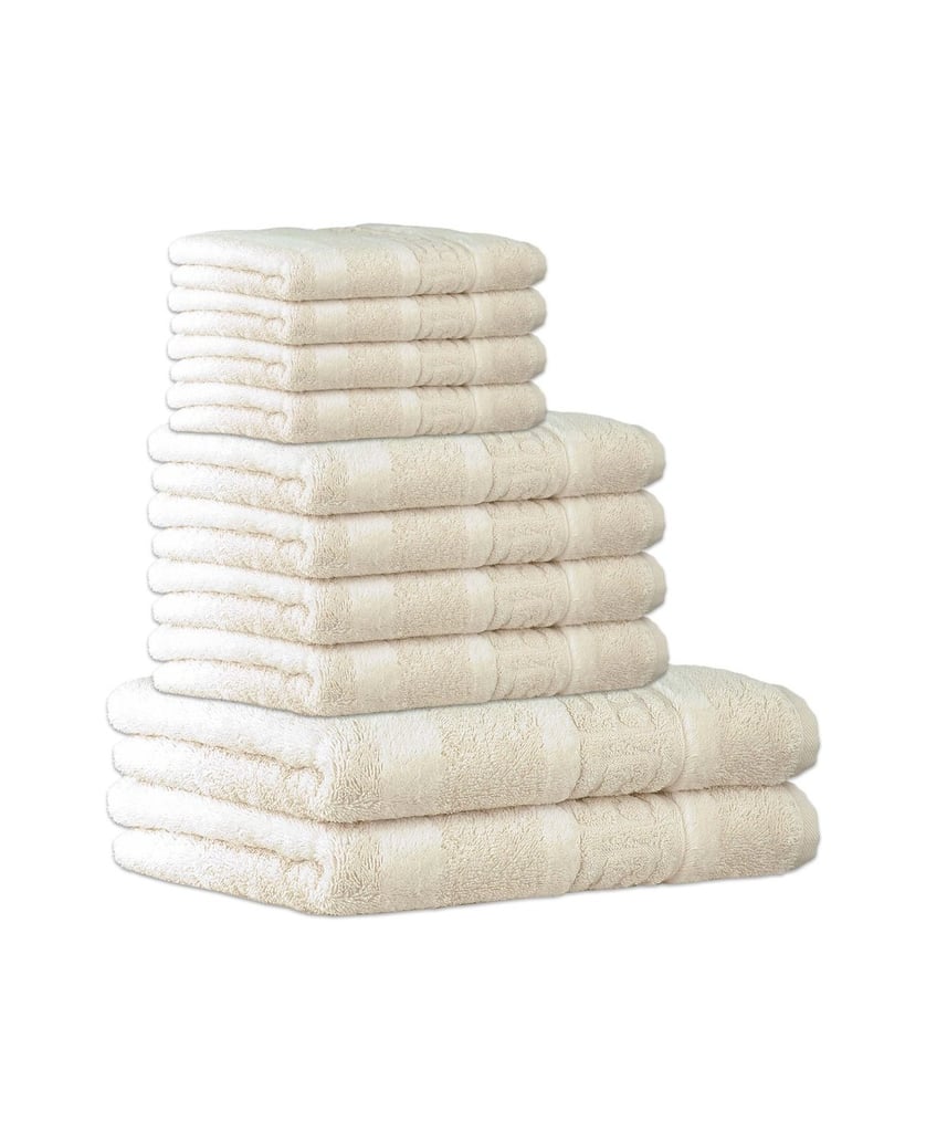 Cawoe-Unisex-Handtuch-10er-Pack-C-Noblesse-braun