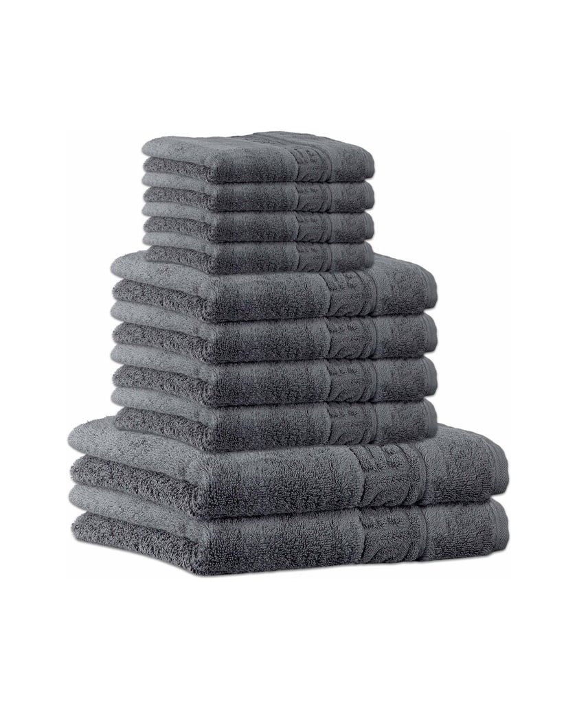 Cawoe-Unisex-Handtuch-10er-Pack-C-Noblesse-braun