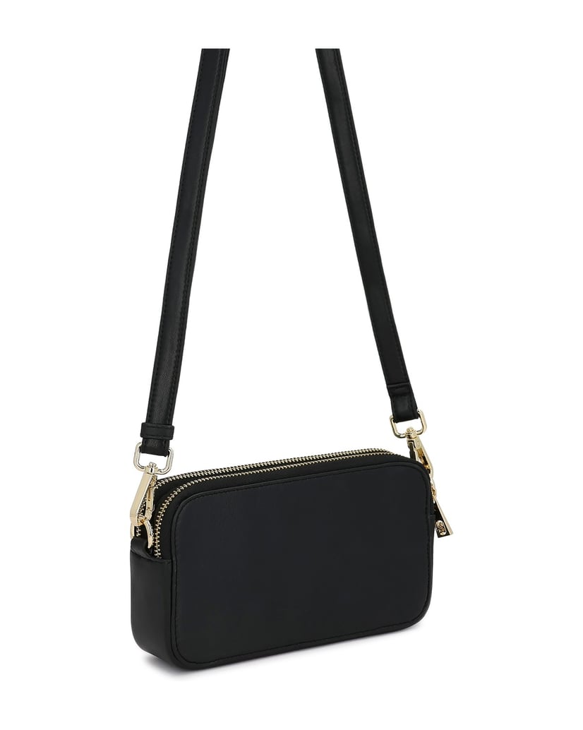 Kazar-Kleine-schwarze-Lederhandtasche-schwarz
