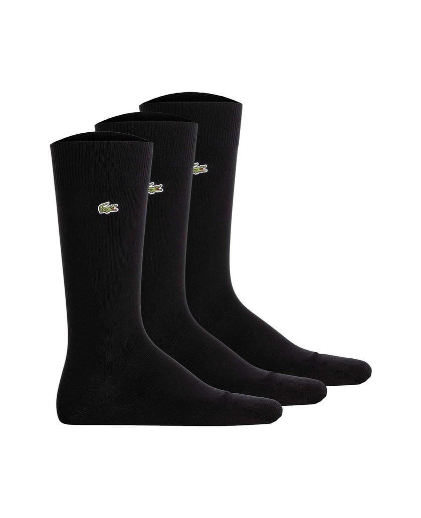 LACOSTE-Herren-Socken-3er-Pack-schwarz