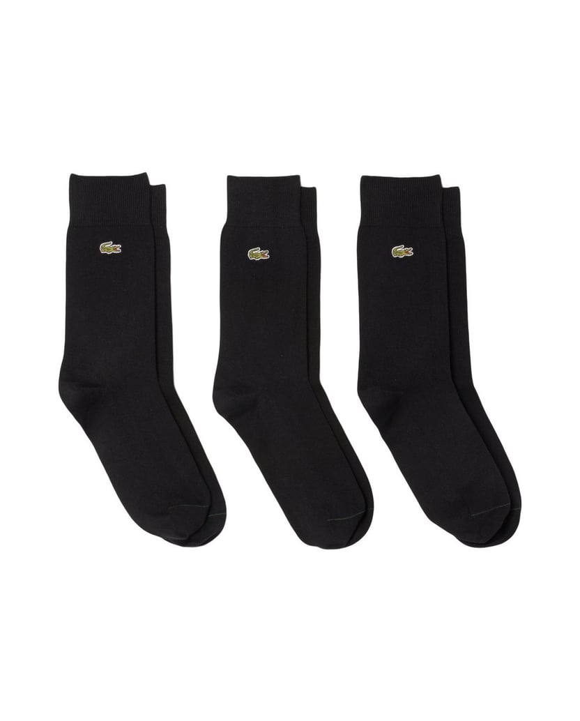 LACOSTE-Herren-Socken-3er-Pack-schwarz