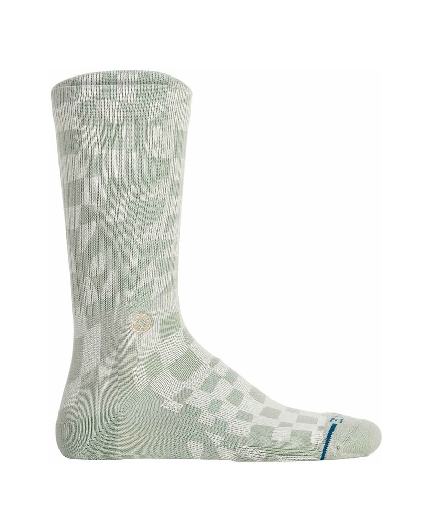 STANCE-Unisex-Socken-1er-Pack-Wave-Check-Crew-schwarz