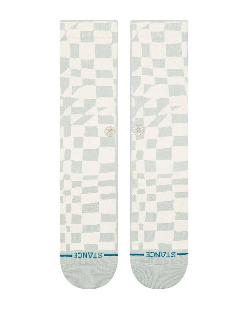 STANCE-Unisex-Socken-1er-Pack-Wave-Check-Crew-schwarz