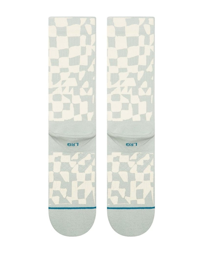 STANCE-Unisex-Socken-1er-Pack-Wave-Check-Crew-schwarz