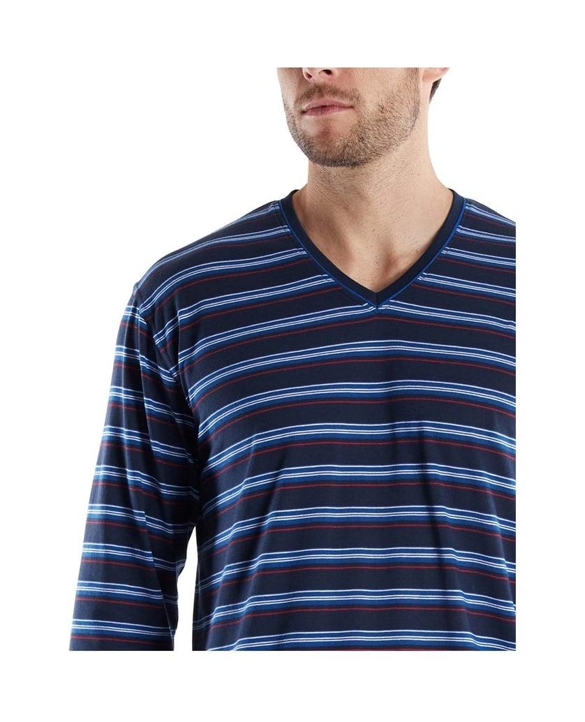GÖTZBURG-Herren-Pyjama-Schlafanzug-lang-blau-