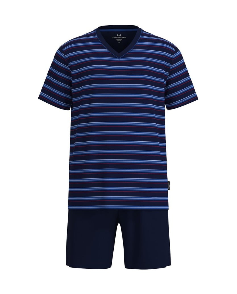 GÖTZBURG-Herren-Pyjama-Shorty-Klima-Aktiv-blau-