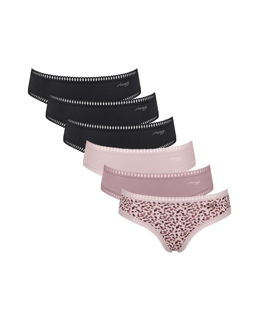 Sloggi-Damen-Slip-6er-Pack-GO-Crush-Hipster-C6P-schwarz