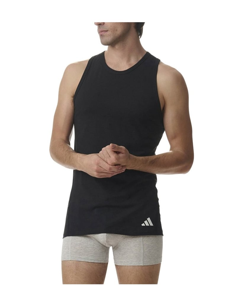 Adidas-Herren-Unterhemd-2er-Pack-Ergonomic-Tank-Top-2PK-schwarz