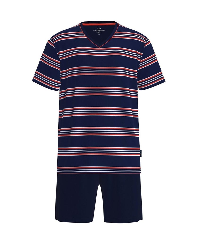 GÖTZBURG-Herren-Pyjama-Shorty-Klima-Aktiv-rot
