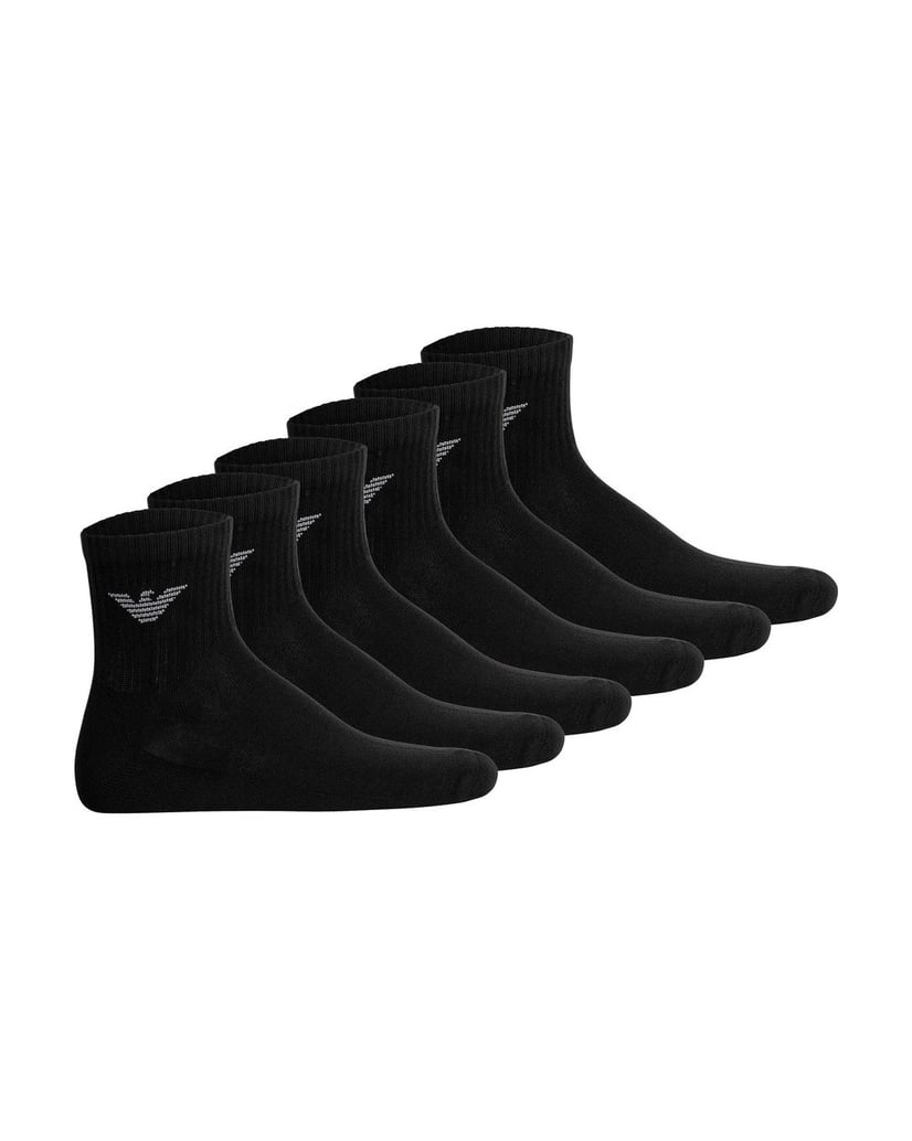 Emporio-Armani-Herren-Socken-6er-Pack-SPORTY-SPONGE-6P-schwarz