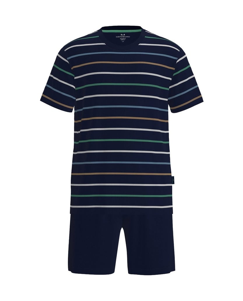 GÖTZBURG-Herren-Pyjama-Shorty-Klima-Aktiv-blau-