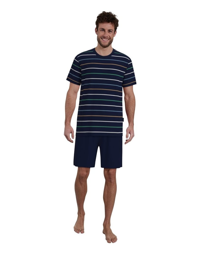 GÖTZBURG-Herren-Pyjama-Shorty-Klima-Aktiv-blau-