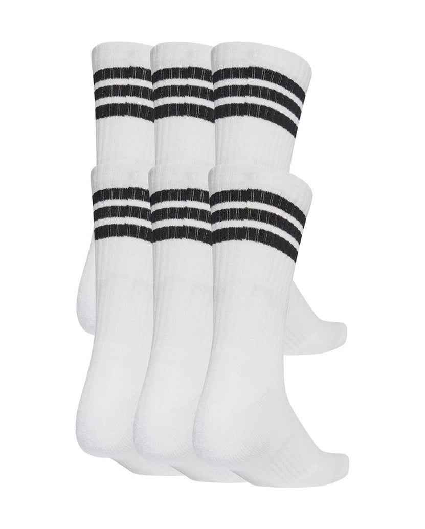 Adidas-Unisex-Socken-6er-Pack-3-Stripes-Essentials-Cushioned-Crew-weiss
