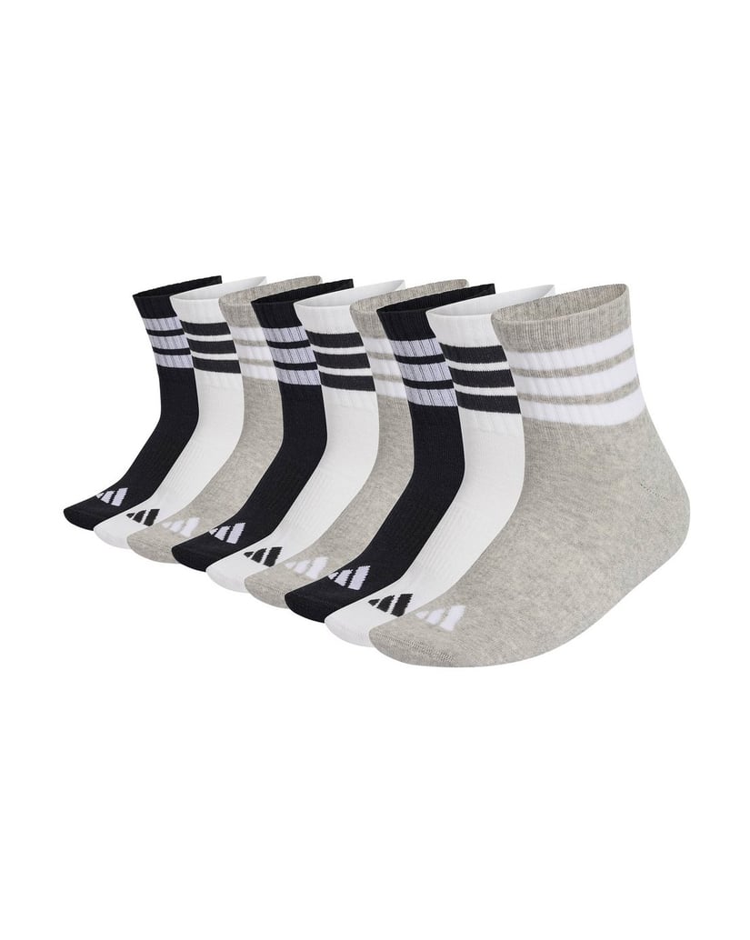Adidas-Unisex-Socken-9er-Pack-3-Stripes-Cushioned-Sportswear-Mid-Cut-Socks-9P-weiss-