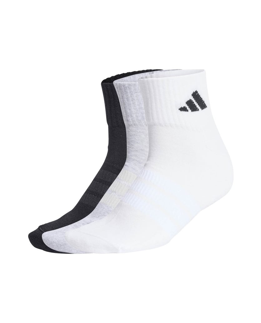 Adidas-Unisex-Socken-3er-Pack-Cushioned-Sportswear-Ankle-Socks-schwarz