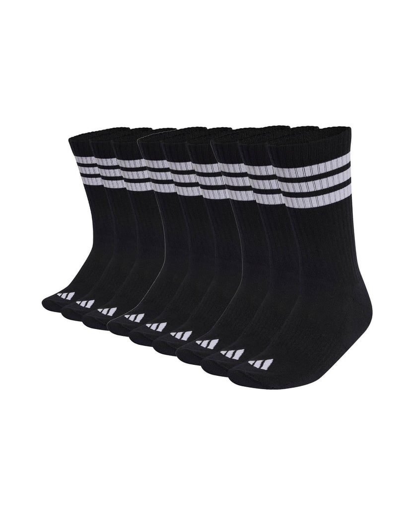 Adidas-Unisex-Socken-9er-Pack-3-Stripes-Cushioned-Sportswear-Crew-Socks-9P-schwarz