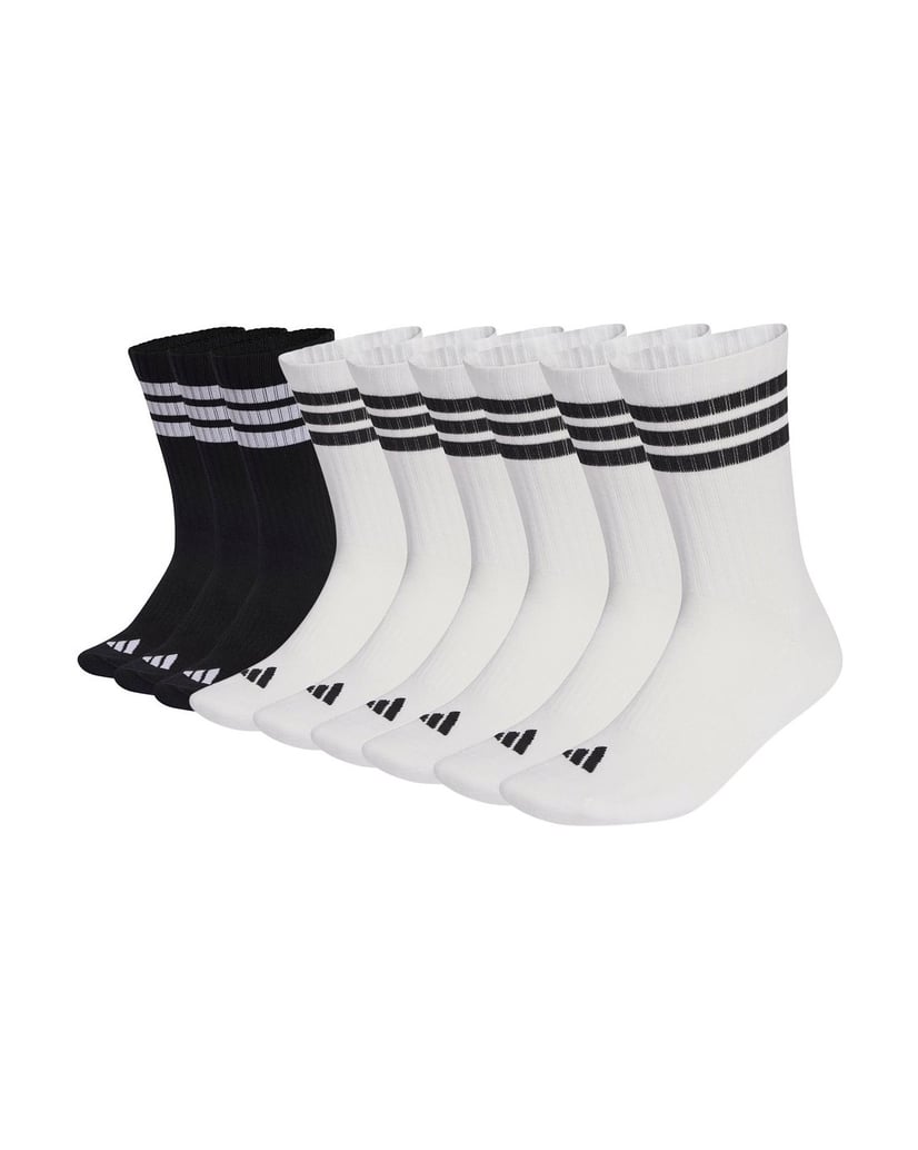 Adidas-Unisex-Socken-9er-Pack-3-Stripes-Cushioned-Sportswear-Crew-Socks-9P-schwarz