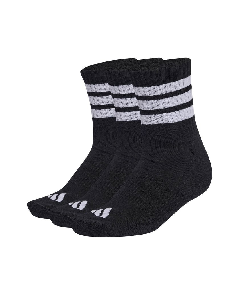 Adidas-Unisex-Socken-3er-Pack-3-Stripes-Cushioned-Sportswear-Mid-Cut-Socks-schwarz