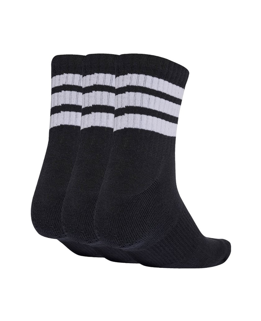Adidas-Unisex-Socken-3er-Pack-3-Stripes-Cushioned-Sportswear-Mid-Cut-Socks-schwarz