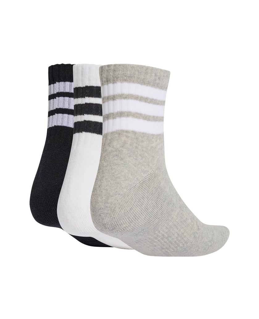 Adidas-Unisex-Socken-3er-Pack-3-Stripes-Cushioned-Sportswear-Mid-Cut-Socks-schwarz