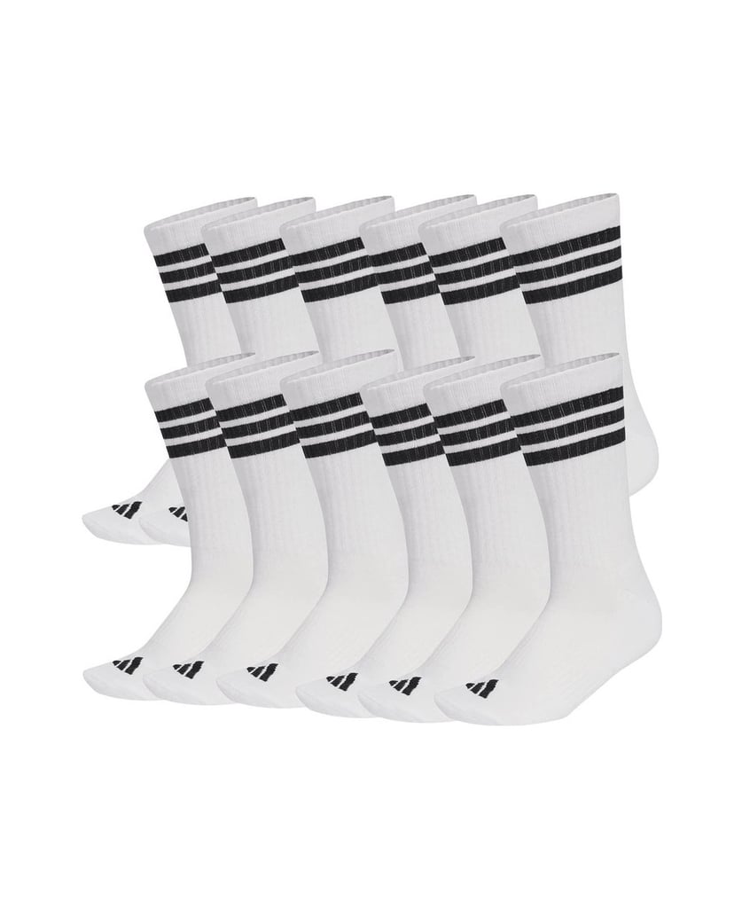 Adidas-Unisex-Socken-12er-Pack-3-Stripes-Essentials-Cushioned-Crew-12P-weiss