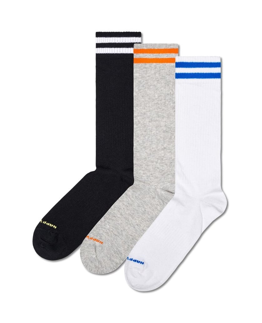 HAPPY-SOCKS-Unisex-Socken-3er-Pack-Solid-Crew-Socks-3-Pack-Set-mehrfarbig