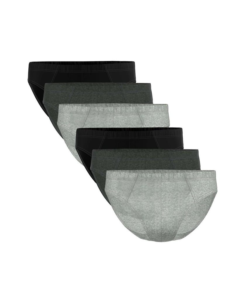 Seidensticker-Herren-Slip-6er-Pack-grau-kombiniert