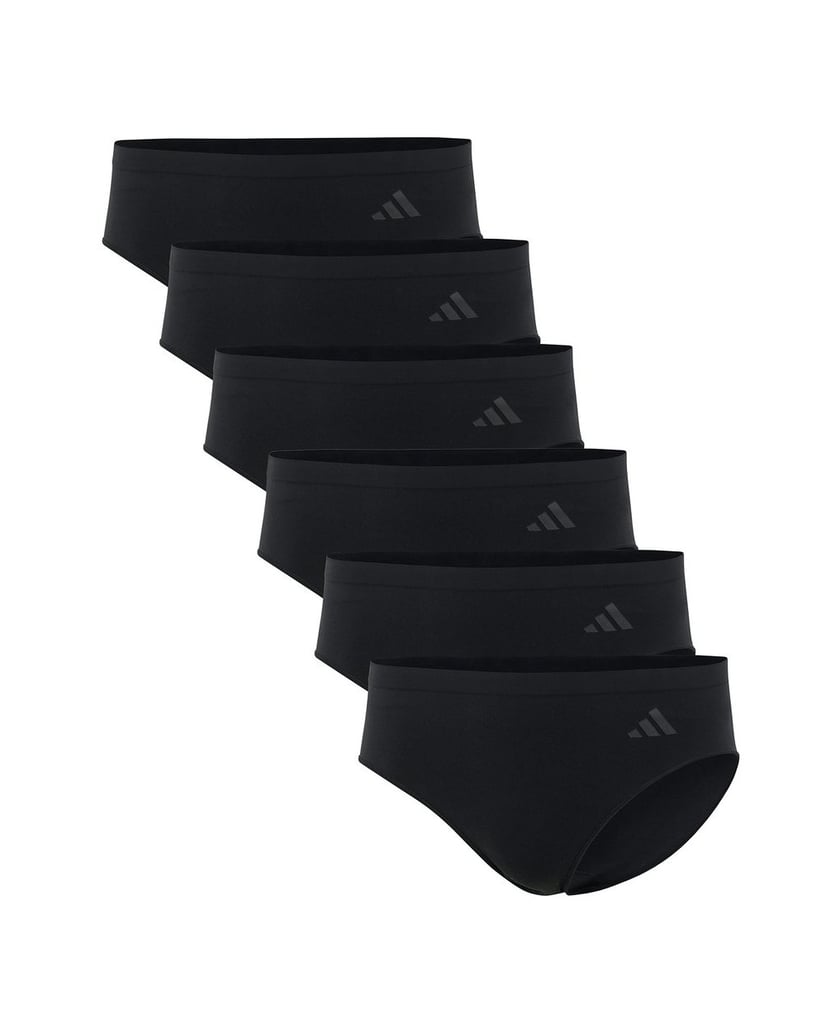 Adidas-Damen-Slip-6er-Pack-Sport-Active-Seamless-Hipster-6P-schwarz