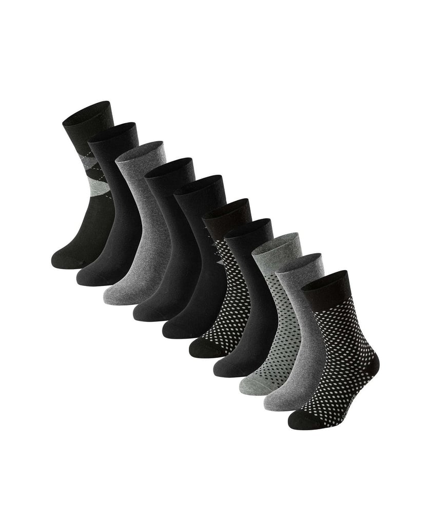 SCHIESSER-Herren-Socken-10er-Pack-Bluebird-10P-schwarz-