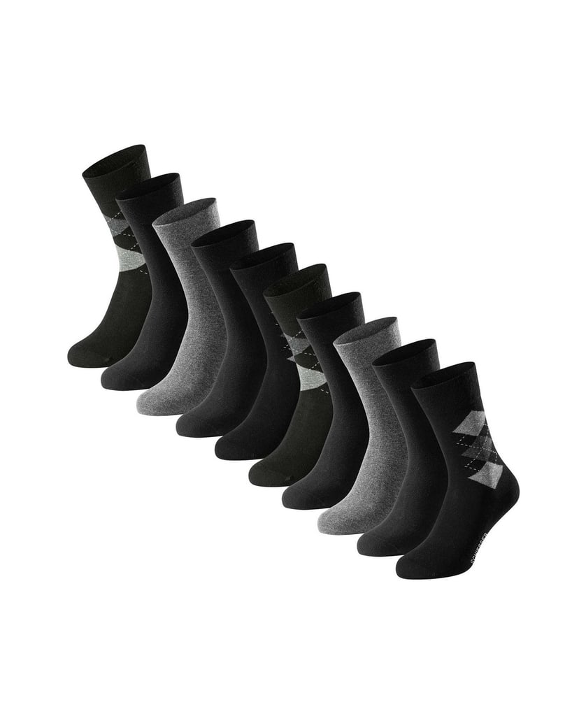SCHIESSER-Herren-Socken-10er-Pack-Bluebird-10P-schwarz-