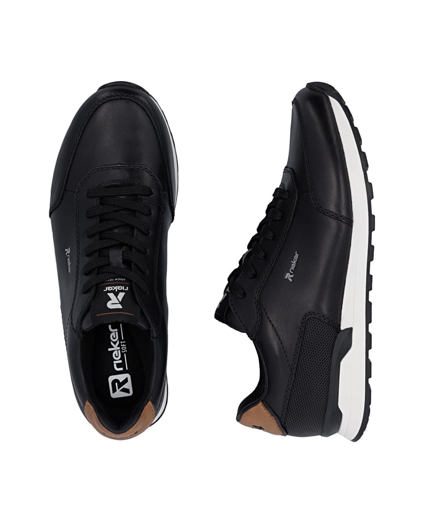 Rieker-Schnürschuhe-U0314-schwarz