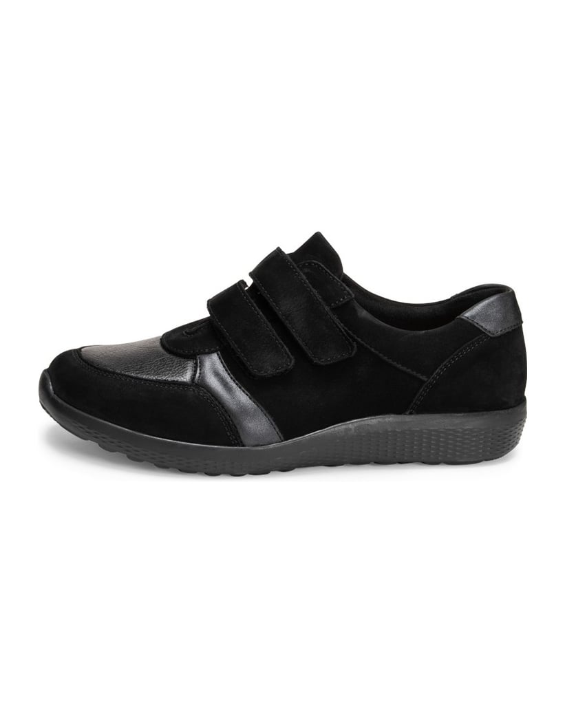 VITAFORM-Echt-Leder-&-vitaform-Stretch-Sneaker-schwarz