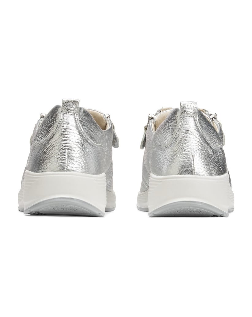 VITAFORM-Hirschleder-Sneaker-silber