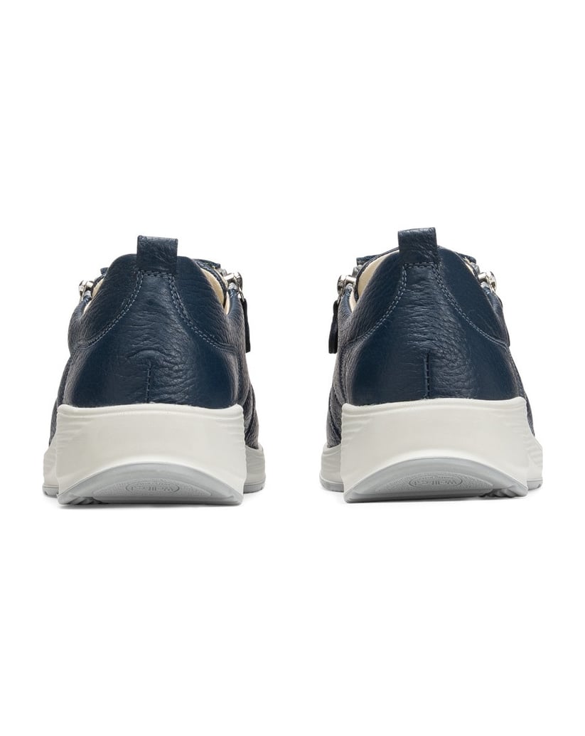 VITAFORM-Hirschleder-Sneaker-silber
