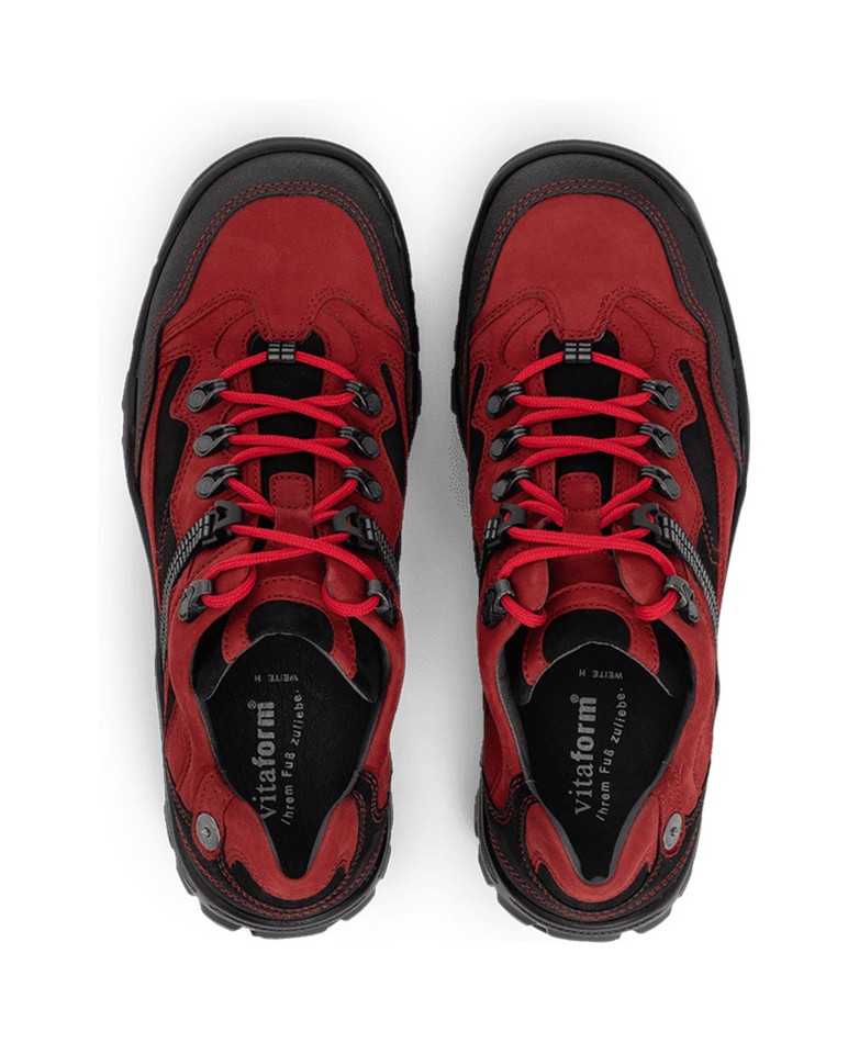 VITAFORM-Nubukleder-Trekking-rot