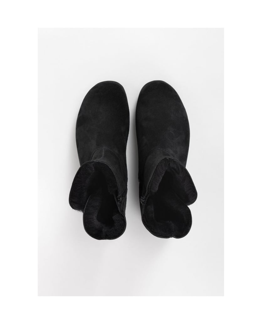 VITAFORM-Veloursleder-Stiefeletten-schwarz