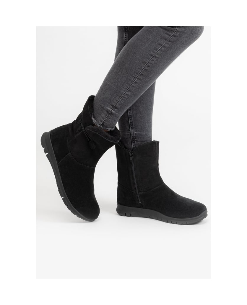 VITAFORM-Veloursleder-Stiefeletten-schwarz