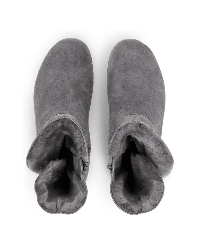 VITAFORM-Veloursleder-Stiefeletten-schwarz