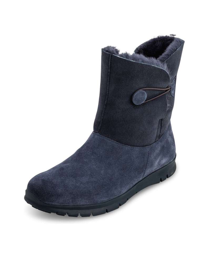 VITAFORM-Veloursleder-Stiefeletten-schwarz