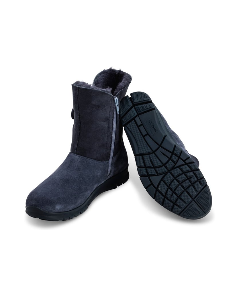VITAFORM-Veloursleder-Stiefeletten-schwarz