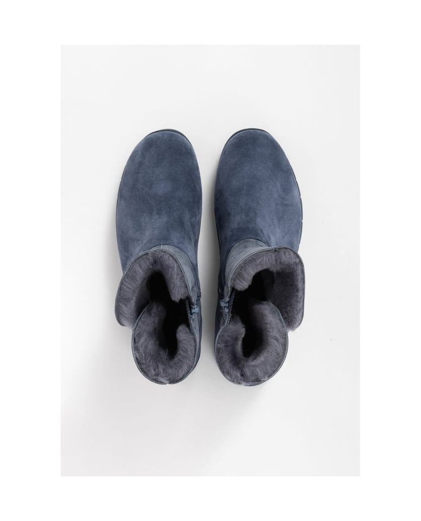 VITAFORM-Veloursleder-Stiefeletten-schwarz