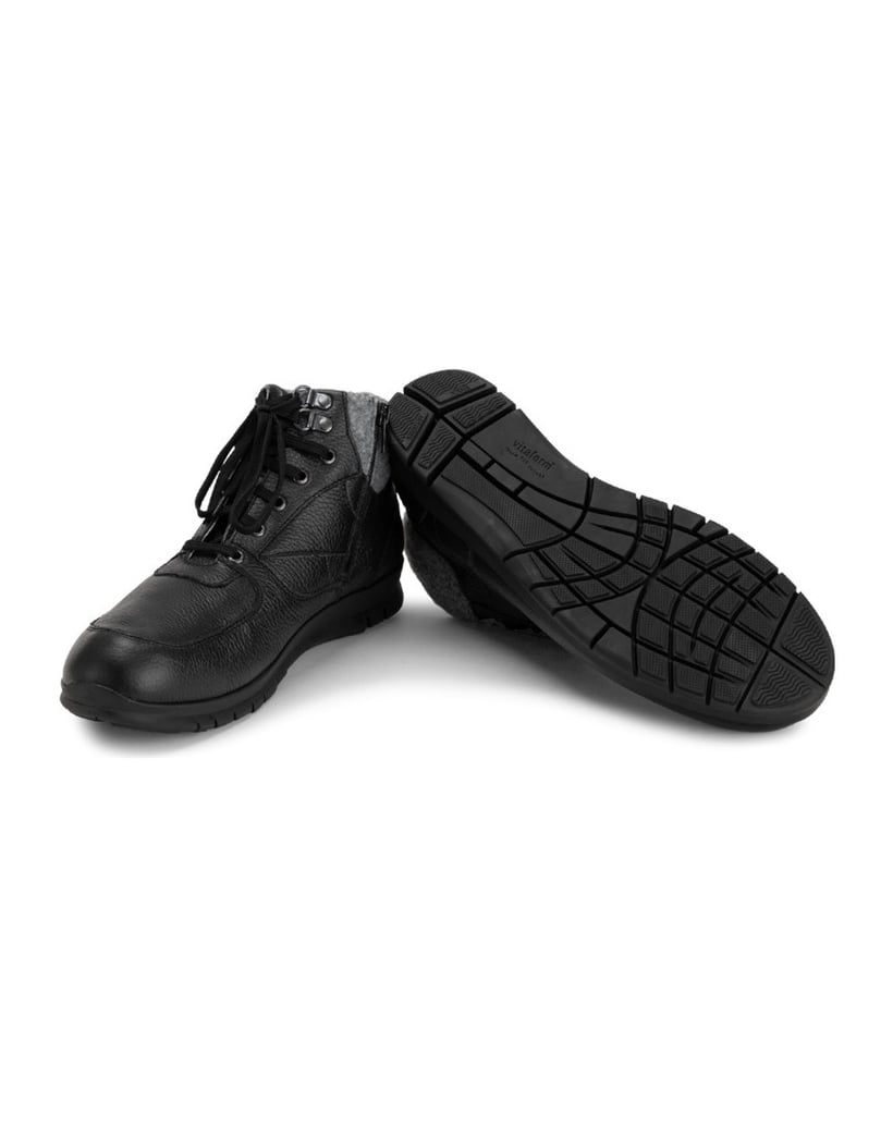 VITAFORM-Hirschleder-Stiefeletten-schwarz