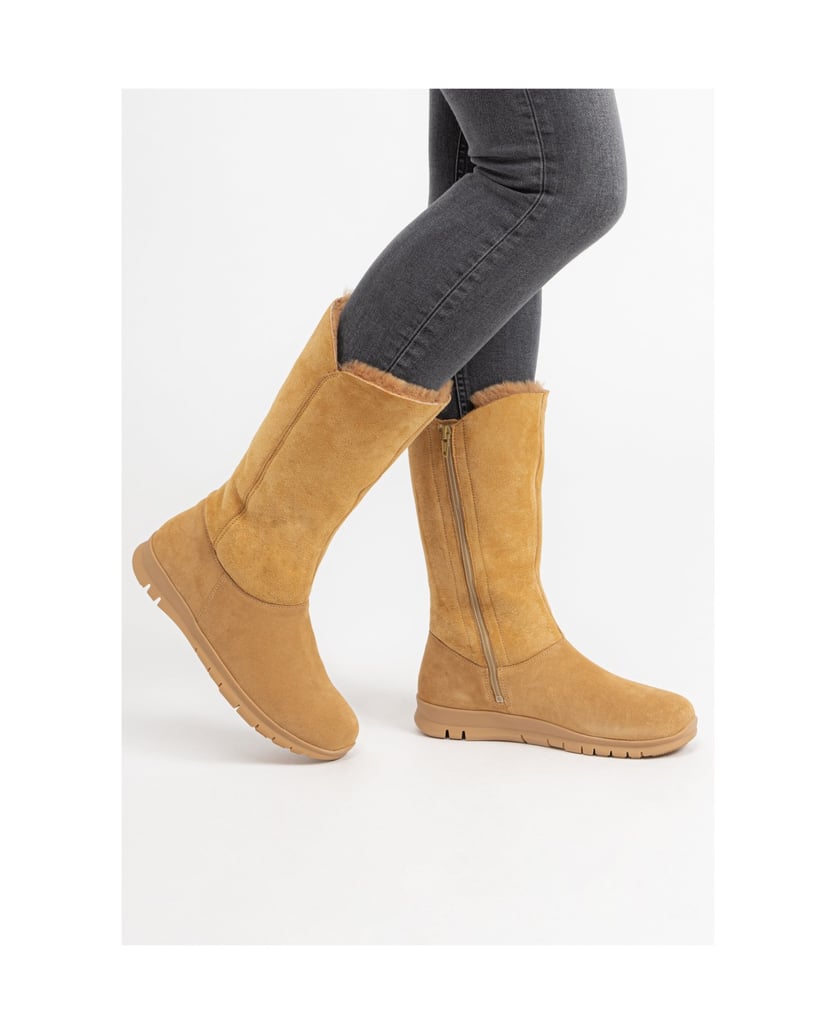 VITAFORM-Veloursleder-&-Doubleface-Stiefel-camel-