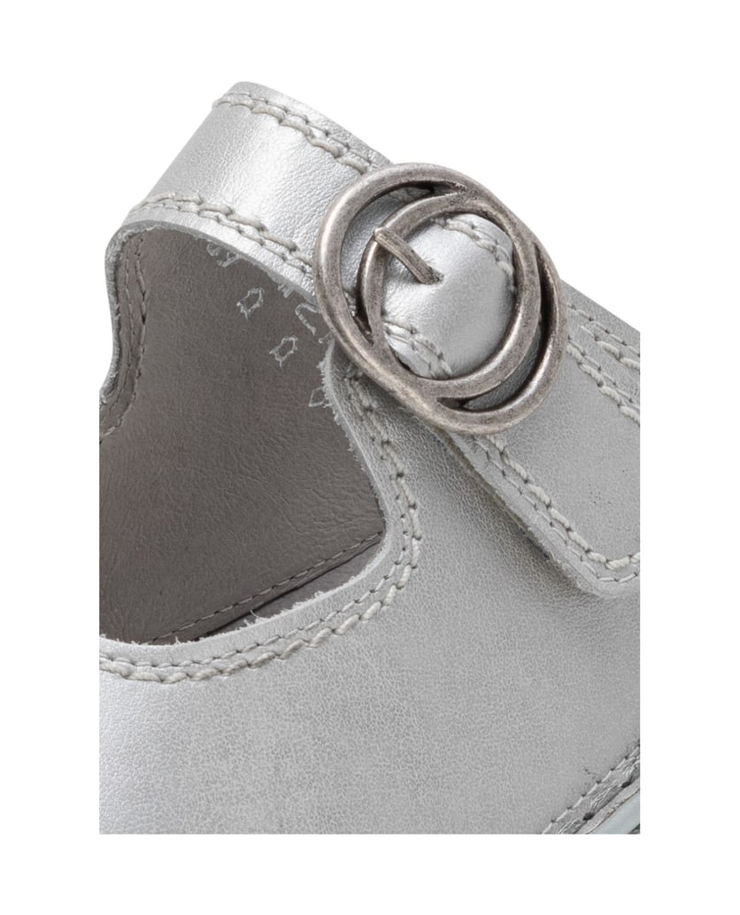 VITAFORM-Softnappaleder-Clogs-silber
