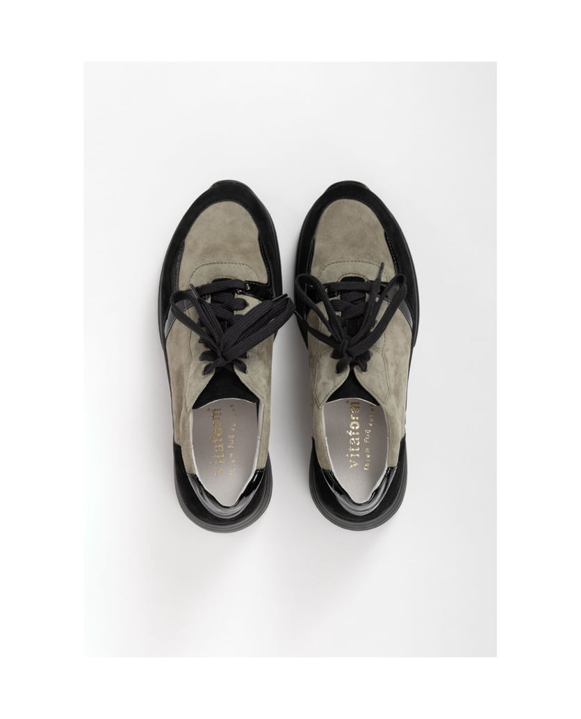 VITAFORM-Samtziegenleder-Sneaker-grün