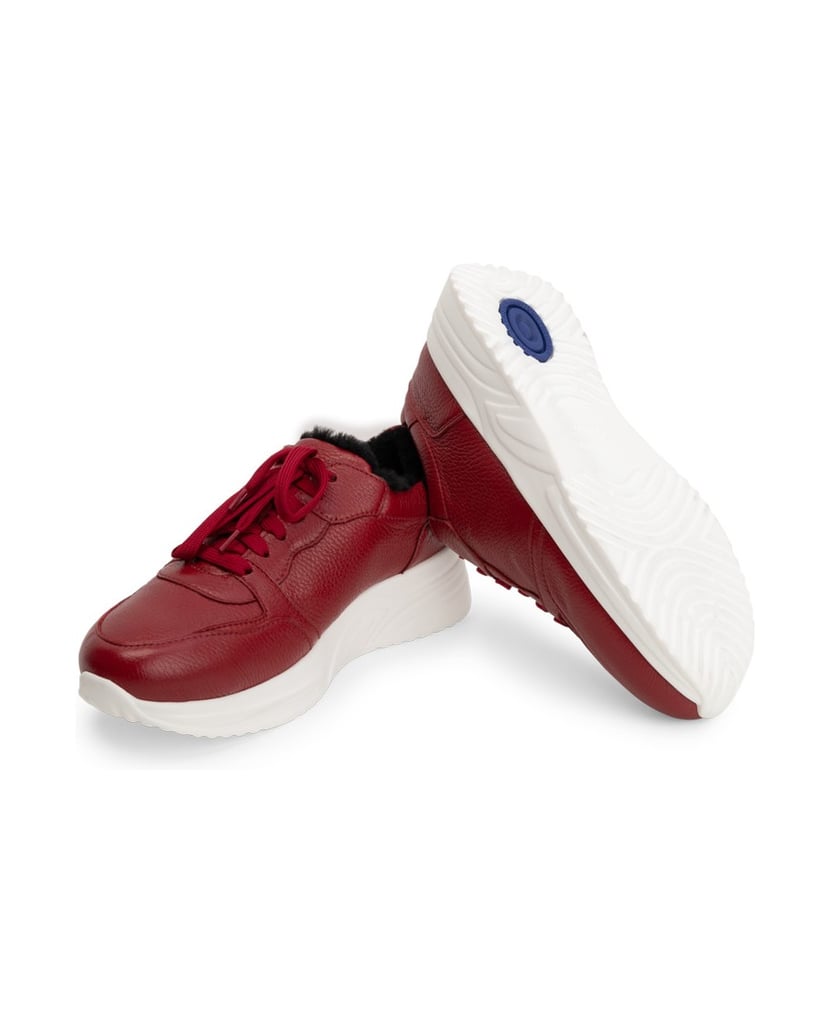 VITAFORM-Hirschleder-Sneaker-rot