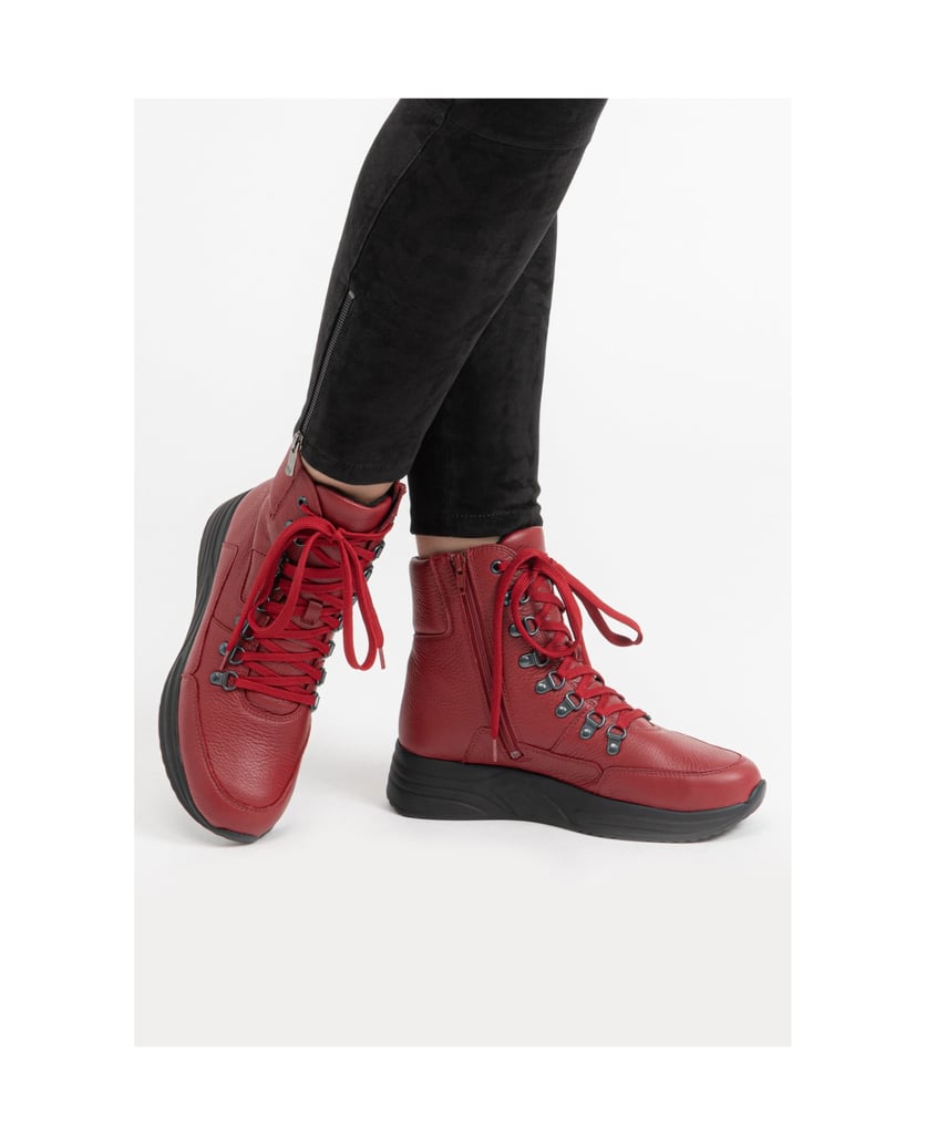 VITAFORM-Hirschleder-Sneaker-rot