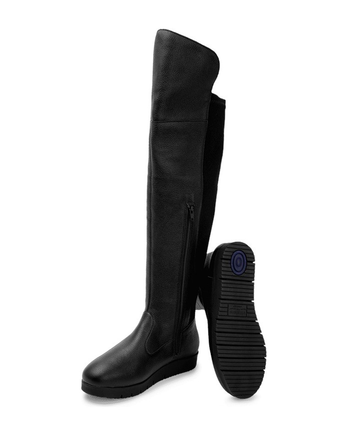 VITAFORM-Hirschleder-Stiefel-schwarz