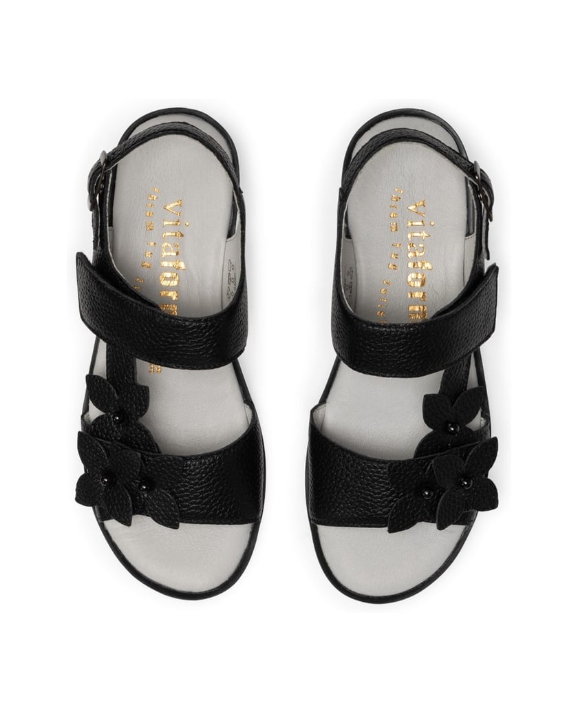 VITAFORM-Hirschleder-Sandalen-schwarz